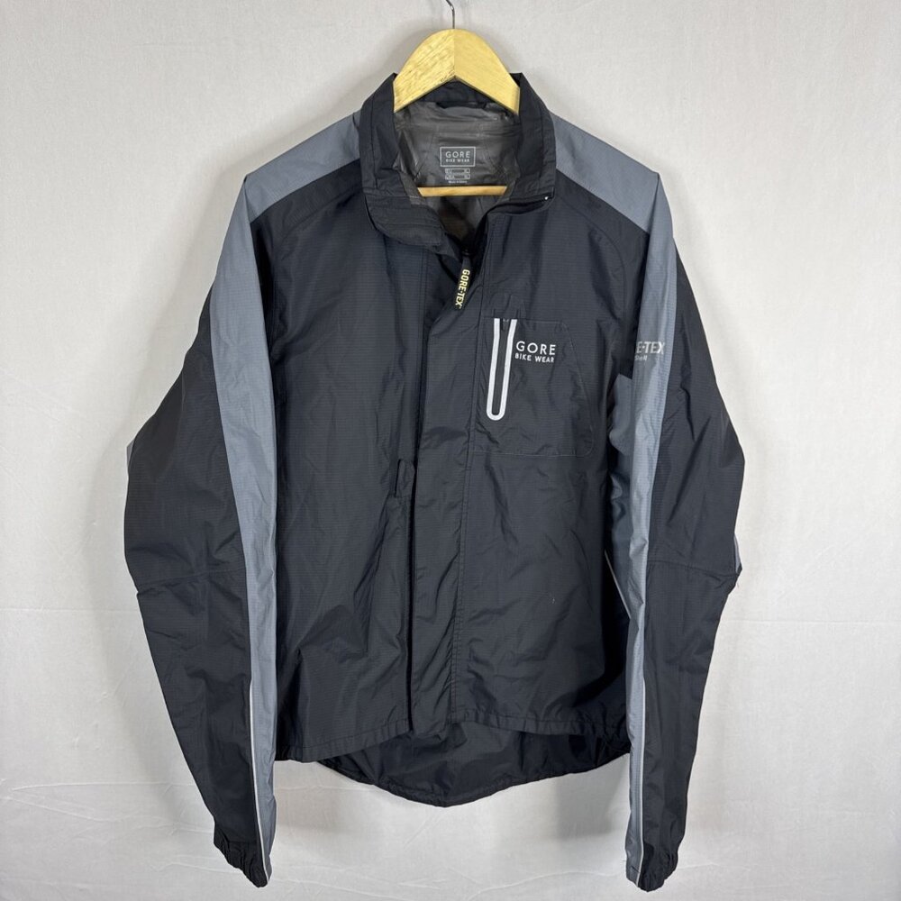 GORE Bike Wear GORE-TEX Paclite Shell Cycling Rain Jacket Black Gray XL